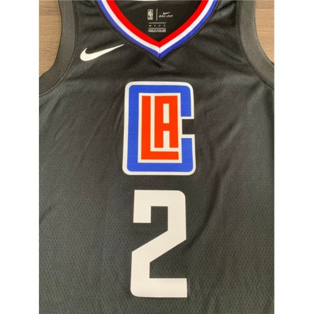 Men's LA Clippers Kawhi Leonard #2 Black Swingman Jersey - Statement Edition-Pro Kit Vault | Brand New 26/27 Sports Jerseys
